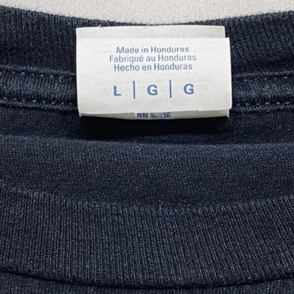 Port & Company Adult Large T-Shirt Black Graphic "Slapped You" Humor Logo Tee - Picture 3 of 5